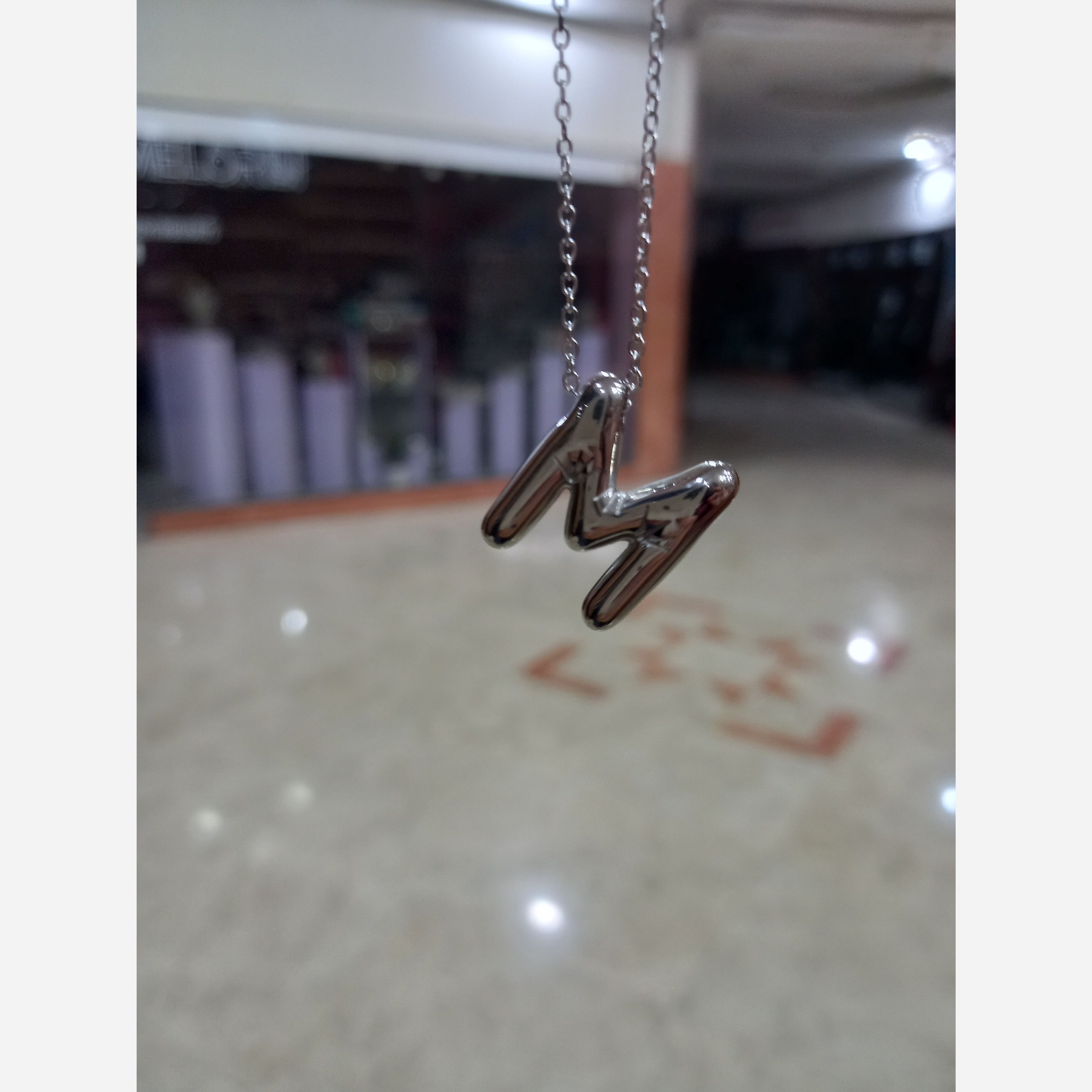 قیمت ارزان گردنبند حروف ساده 