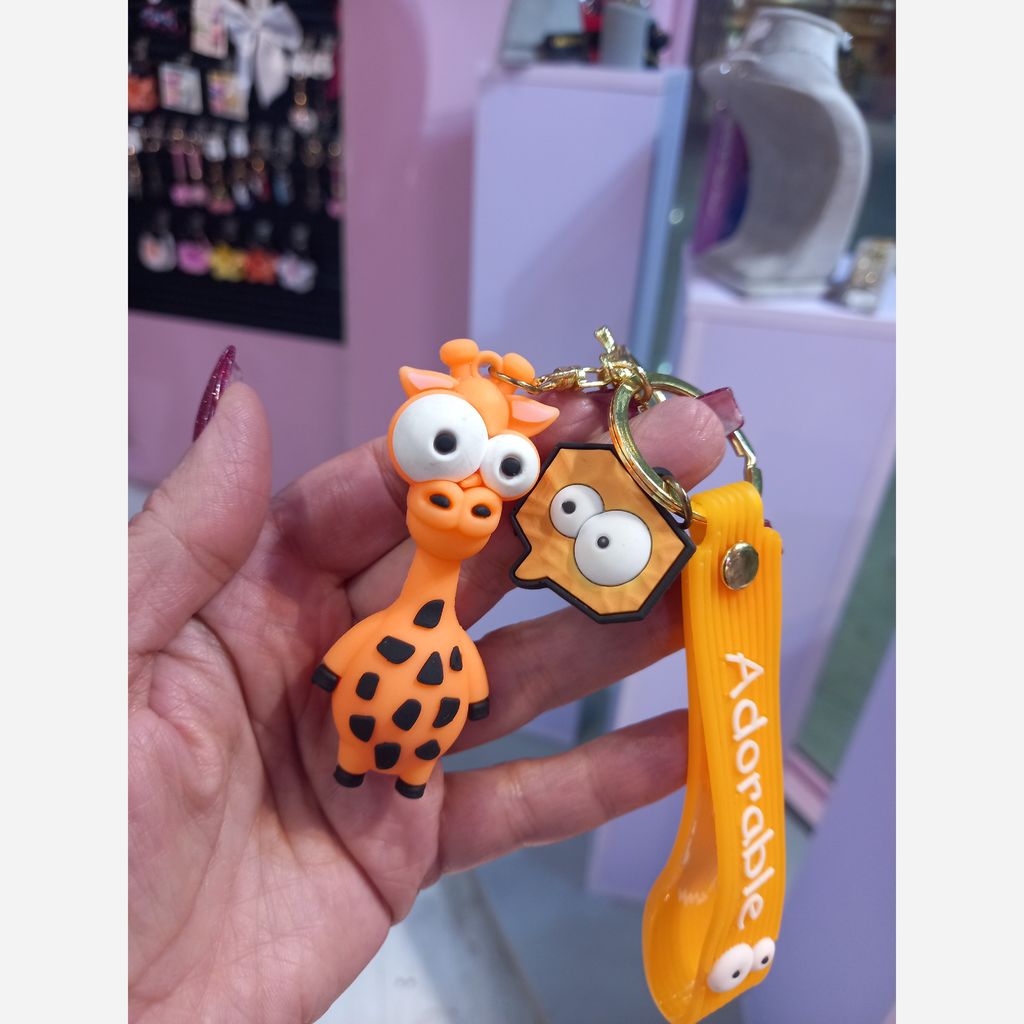 خرید اینترنتی جاکلیدی سیلیکونی زرافه