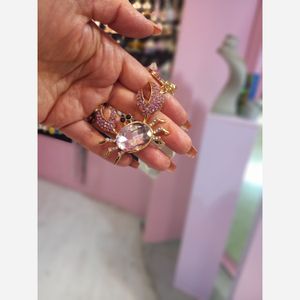 قیمت ارزان جاکلیدی فول نگین خرچنگی