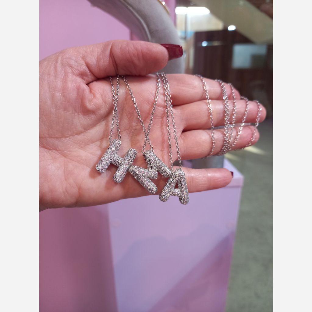 مشخصات گردنبند حروف نگین دار 