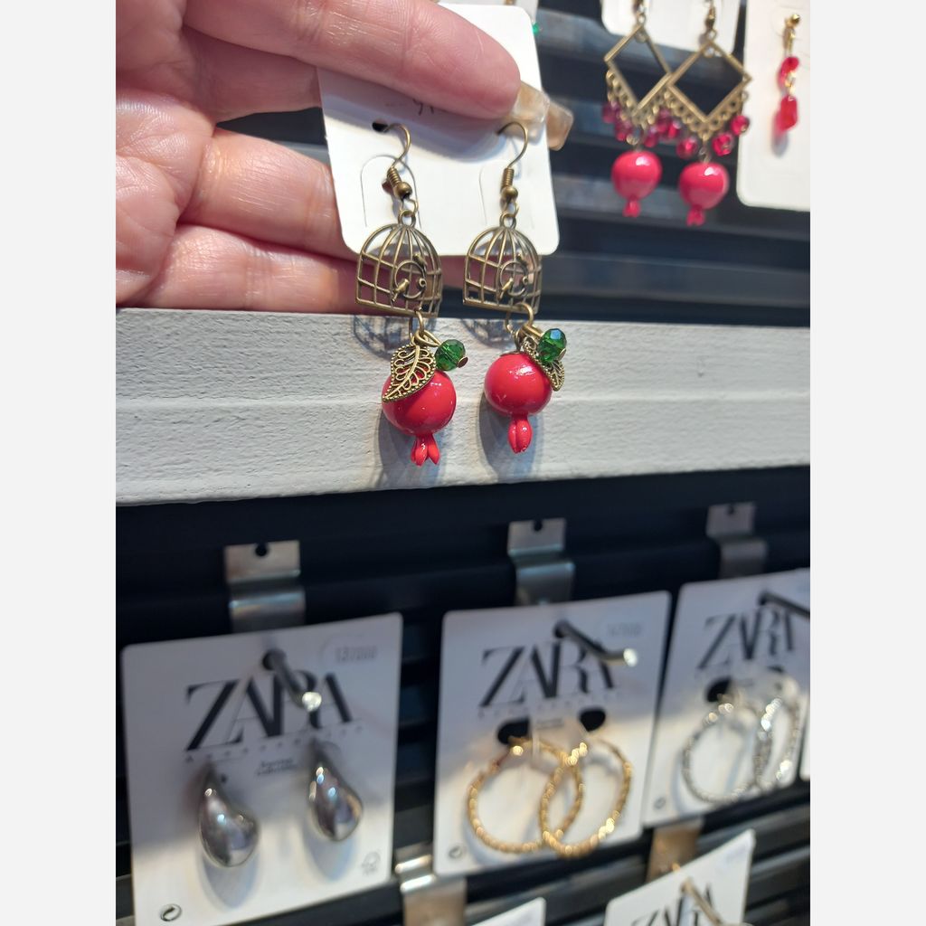 خرید آنلاین گوشواره ی اناری