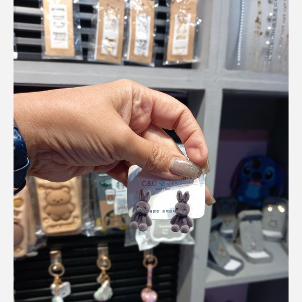 گوشواره فانتزی طرح خرگوش 