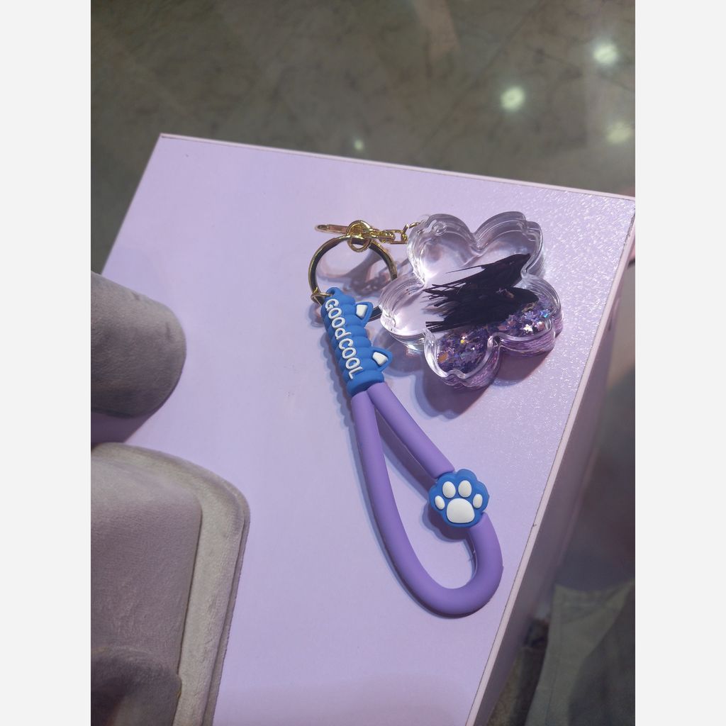 قیمت جاکلیدی اکواریومی طرح گل و گندم بادمجونی