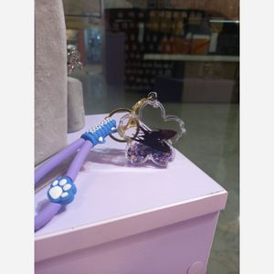 جاکلیدی اکواریومی طرح گل و گندم بادمجونی