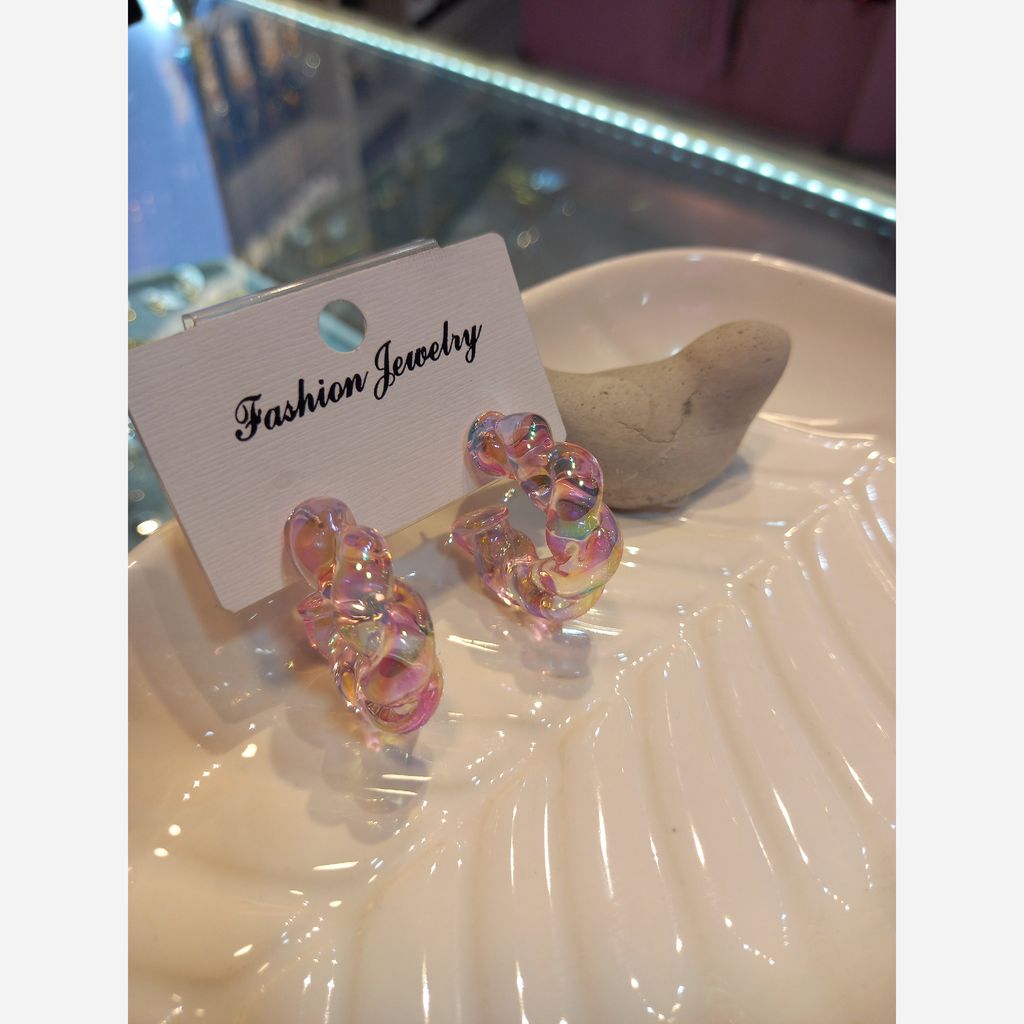 قیمت گوشواره رنگی حلقه ایی