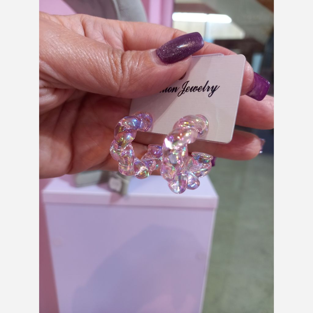 خرید انلاین گوشواره رنگی حلقه ایی