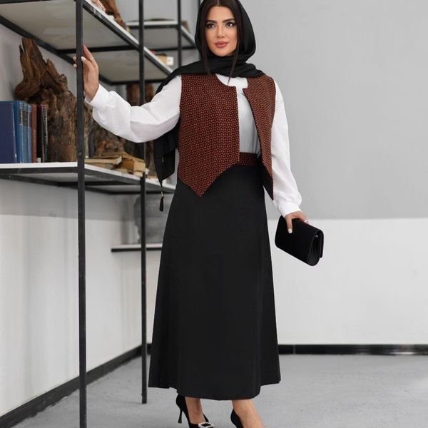 ست سه تیکه  یلدا جلیقه شومیز دامن