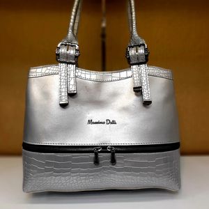 کیف نقره‌ای مدل Massimo Dutti