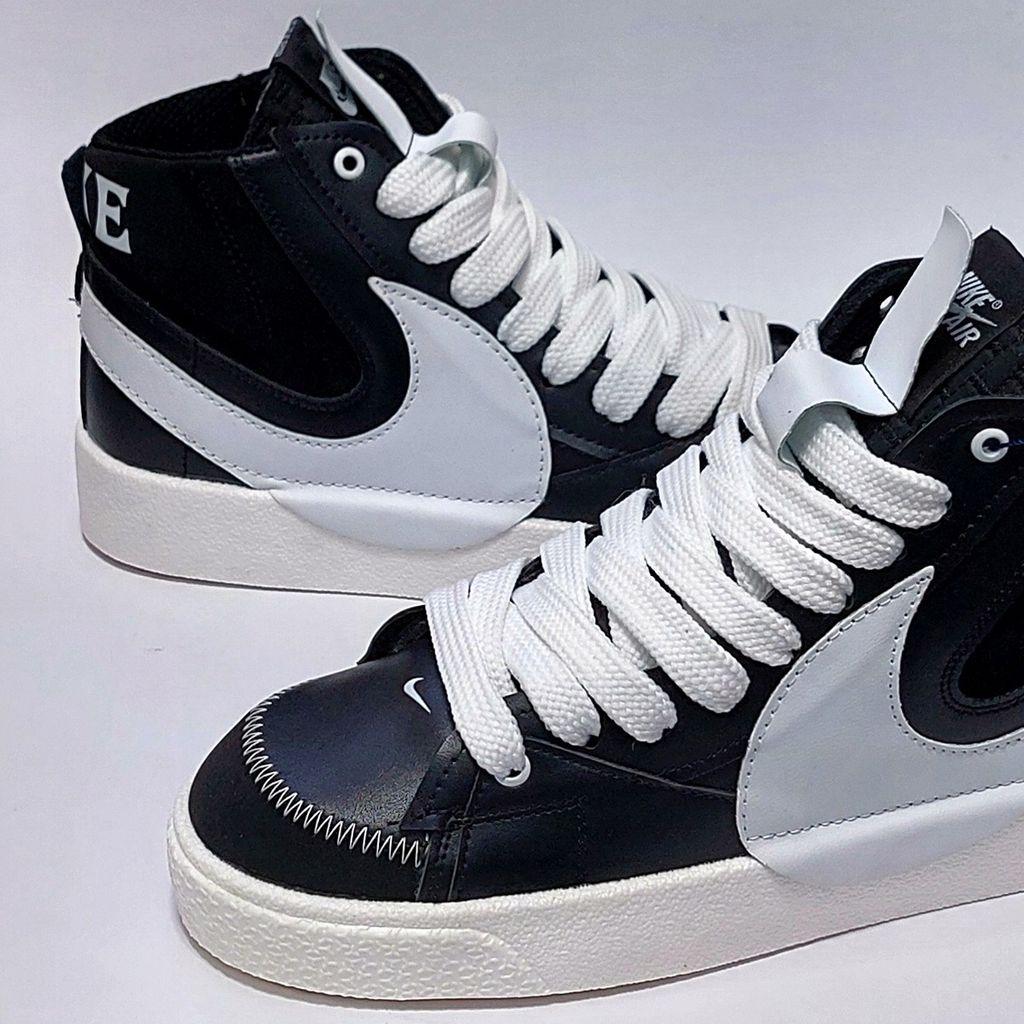 خرید اینترنتی نایک بلیزر جامبو ساقدار مشکی تیک سفید Nike Blazer Jumbo
