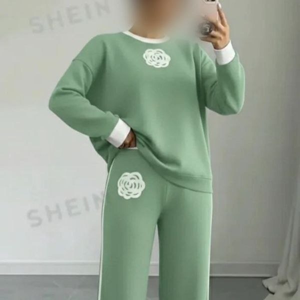 ست بلوز و شلوار طرح گل کد 50305