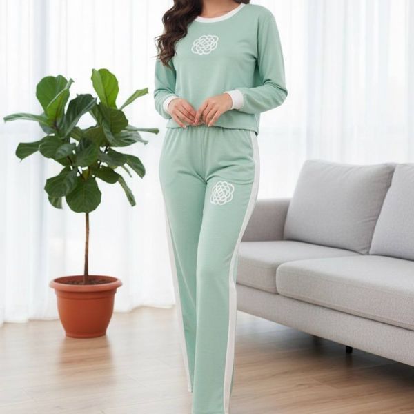 ست بلوز و شلوار طرح گل کد 50305