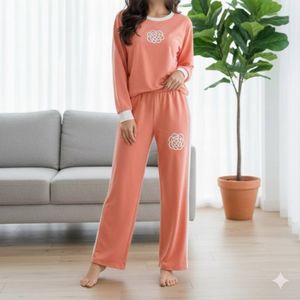 خرید اینترنتی ست بلوز و شلوار طرح گل کد 50305