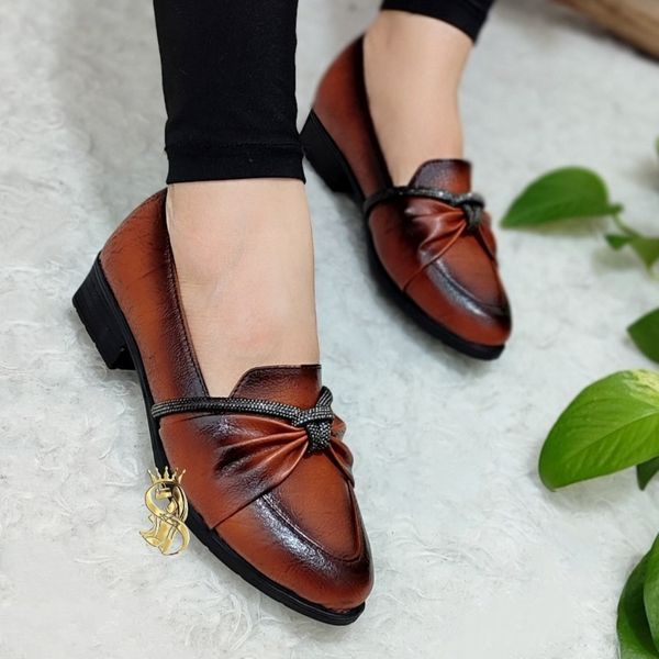 کفش طبی زنانه عسلی سایز 36 تا 43 پاخور عالی کیفیت درجه یک زیره پیو شرکتی