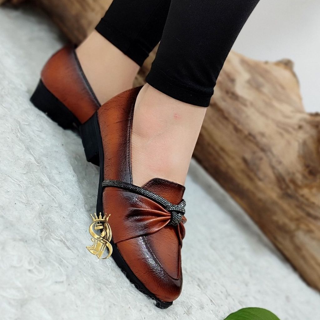 قیمت ارزان کفش طبی زنانه عسلی سایز 36 تا 43 پاخور عالی کیفیت درجه یک زیره پیو شرکتی