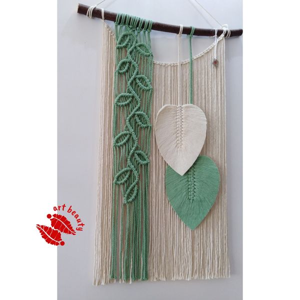 دیوارکوب جوانه مکرومه بافی دکوری ارسال رایگان