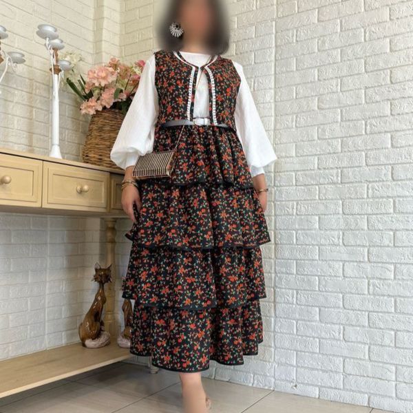 ست شومیز جلیقه و دامن مدل دنیز