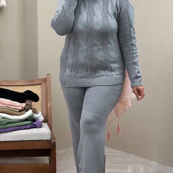 ست بافت یقه شل