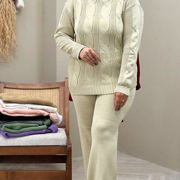 ست بافت یقه شل