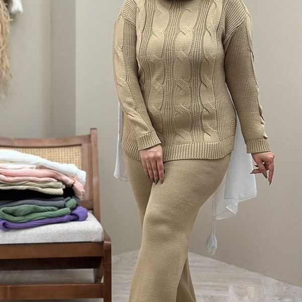 ست بافت یقه شل