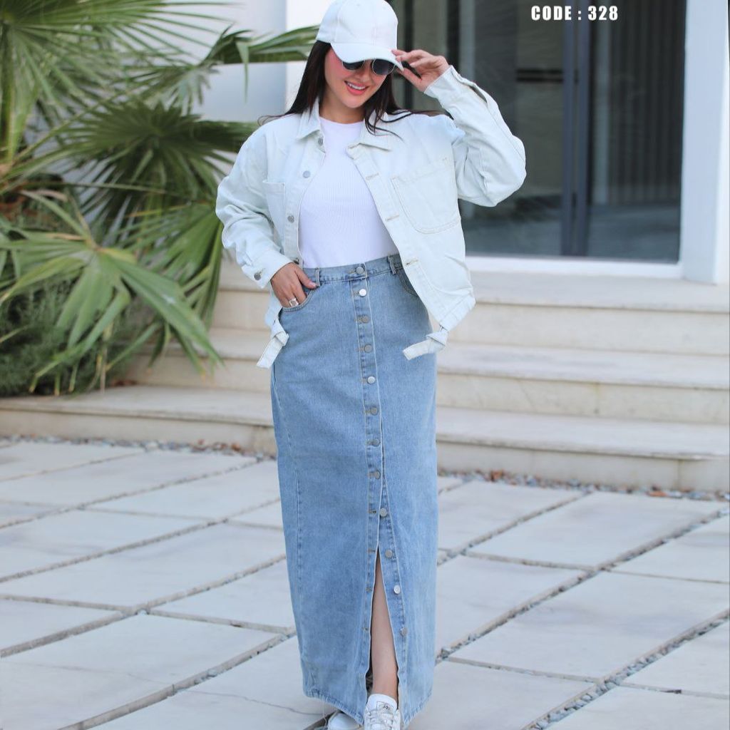 خرید آنلاین کت و دامن جین ترک لندکد328