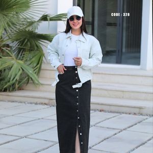 خرید آنلاین کت و دامن جین ترک لندکد328