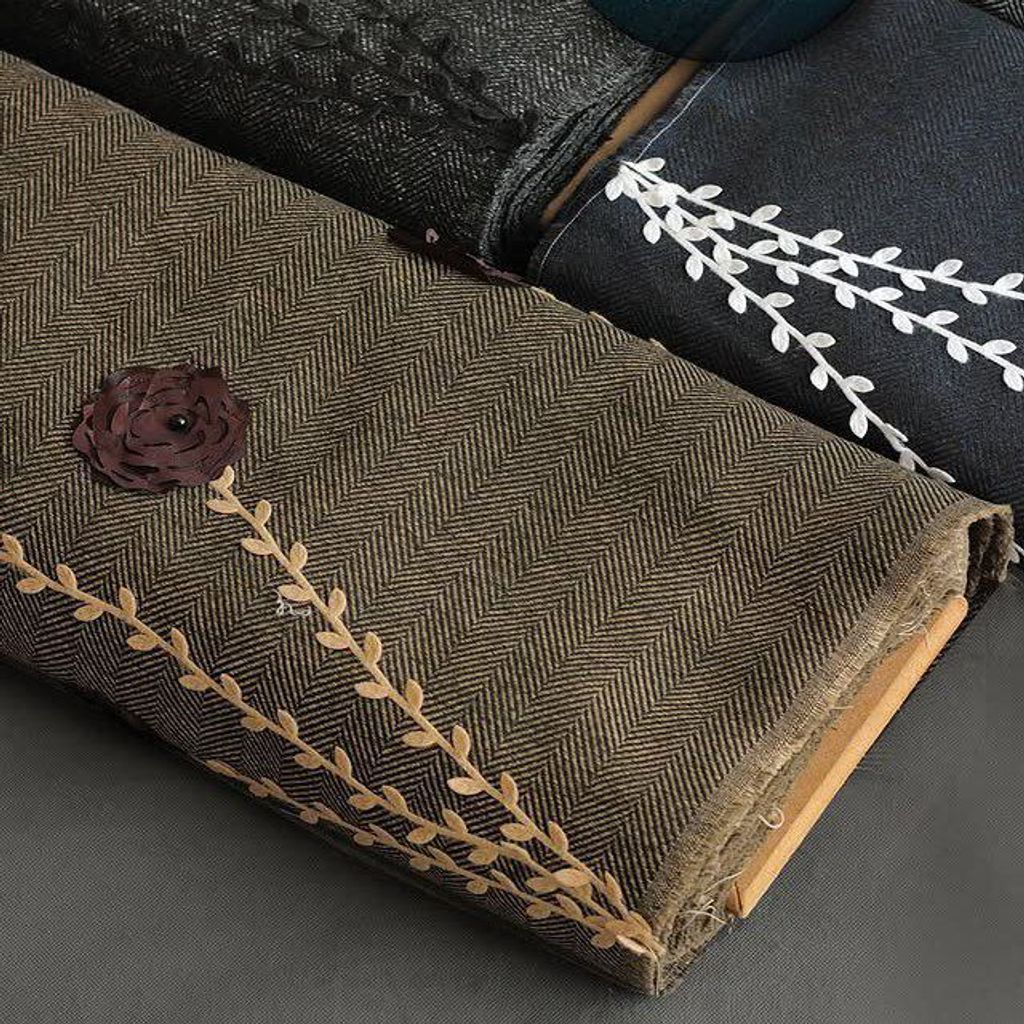 خرید اینترنتی قیمت پارچه فوتر گل برجسته