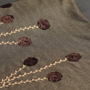 خرید انلاین پارچه فوتر گل برجسته