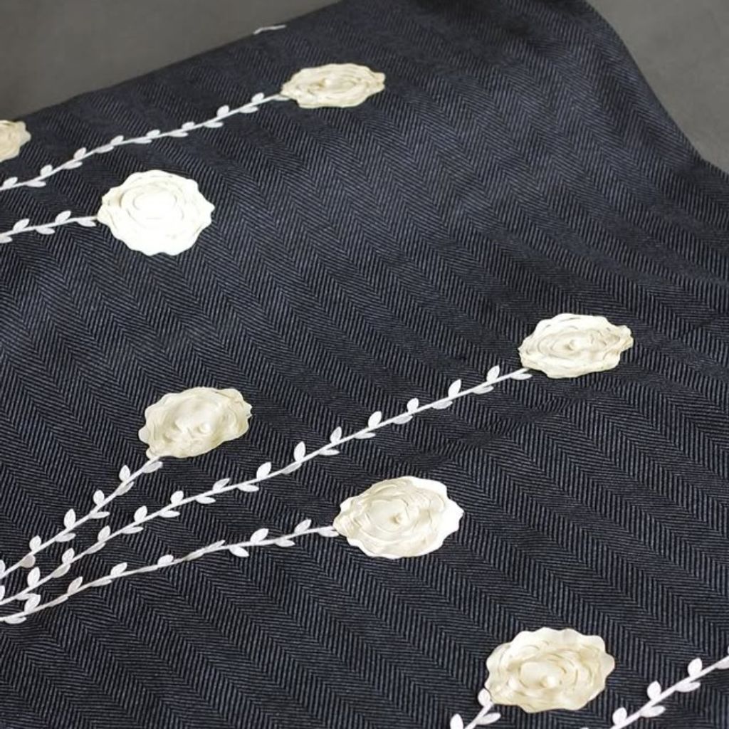 خرید انلاین پارچه فوتر گل برجسته