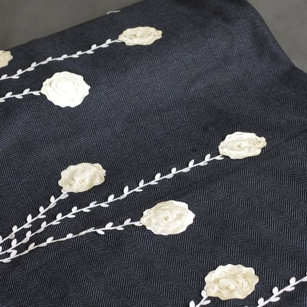 پارچه فوتر گل برجسته