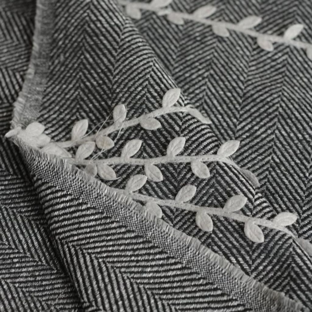 قیمت ارزان پارچه فوتر گل برجسته