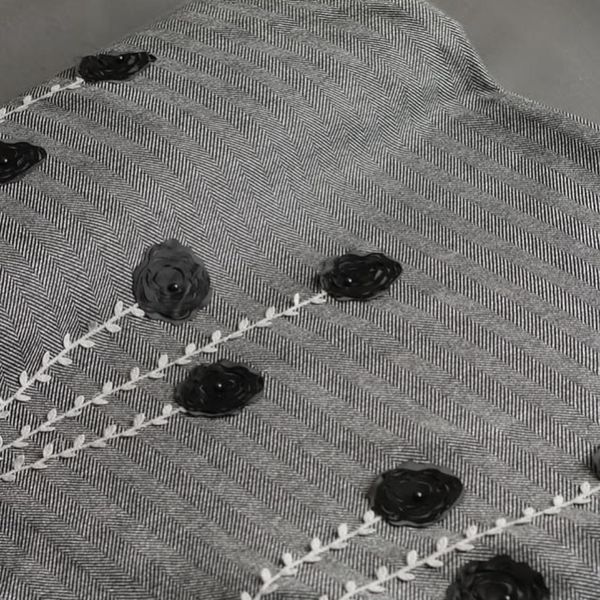 پارچه فوتر گل برجسته