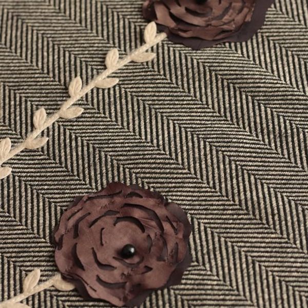 پارچه فوتر گل برجسته