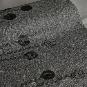 قیمت ارزان پارچه فوتر گل برجسته