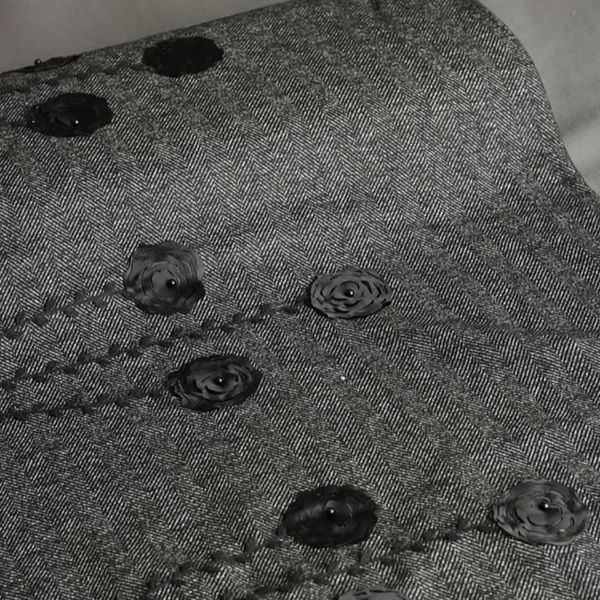 پارچه فوتر گل برجسته