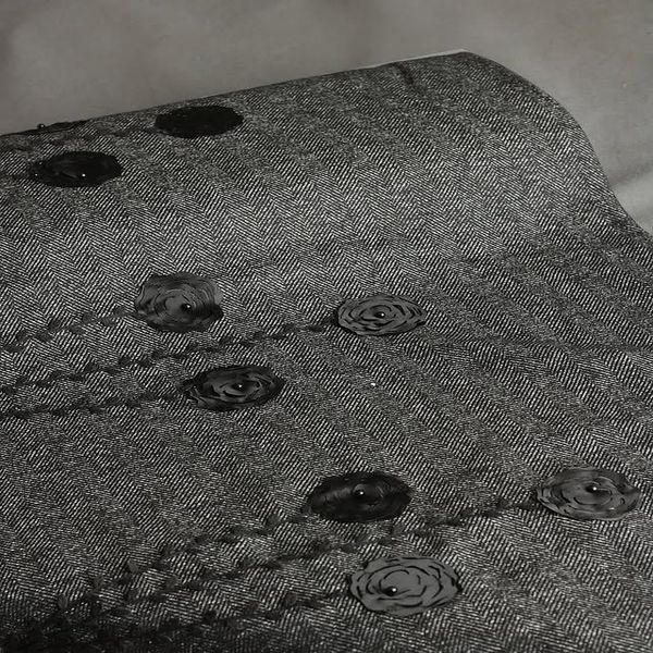 پارچه فوتر گل برجسته