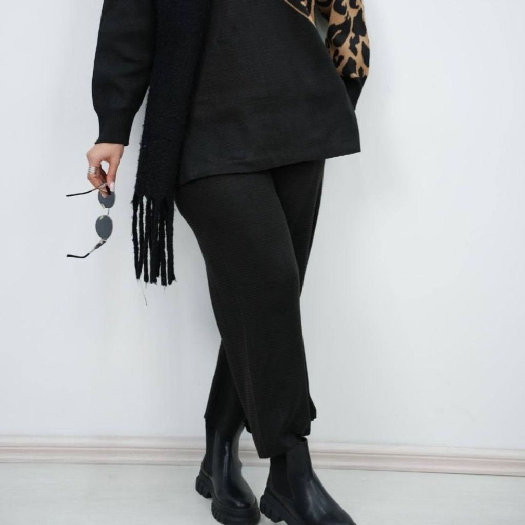 خرید انلاین ست بافت مثلث پلنگی