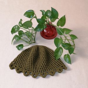 خرید انلاین کلاه یا توربان ترند، کلاه لیونی دستبافت 07212