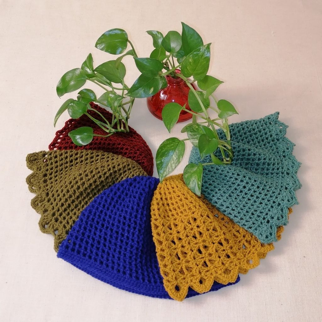 خرید انلاین کلاه یا توربان ترند، کلاه لیونی دستبافت 07212