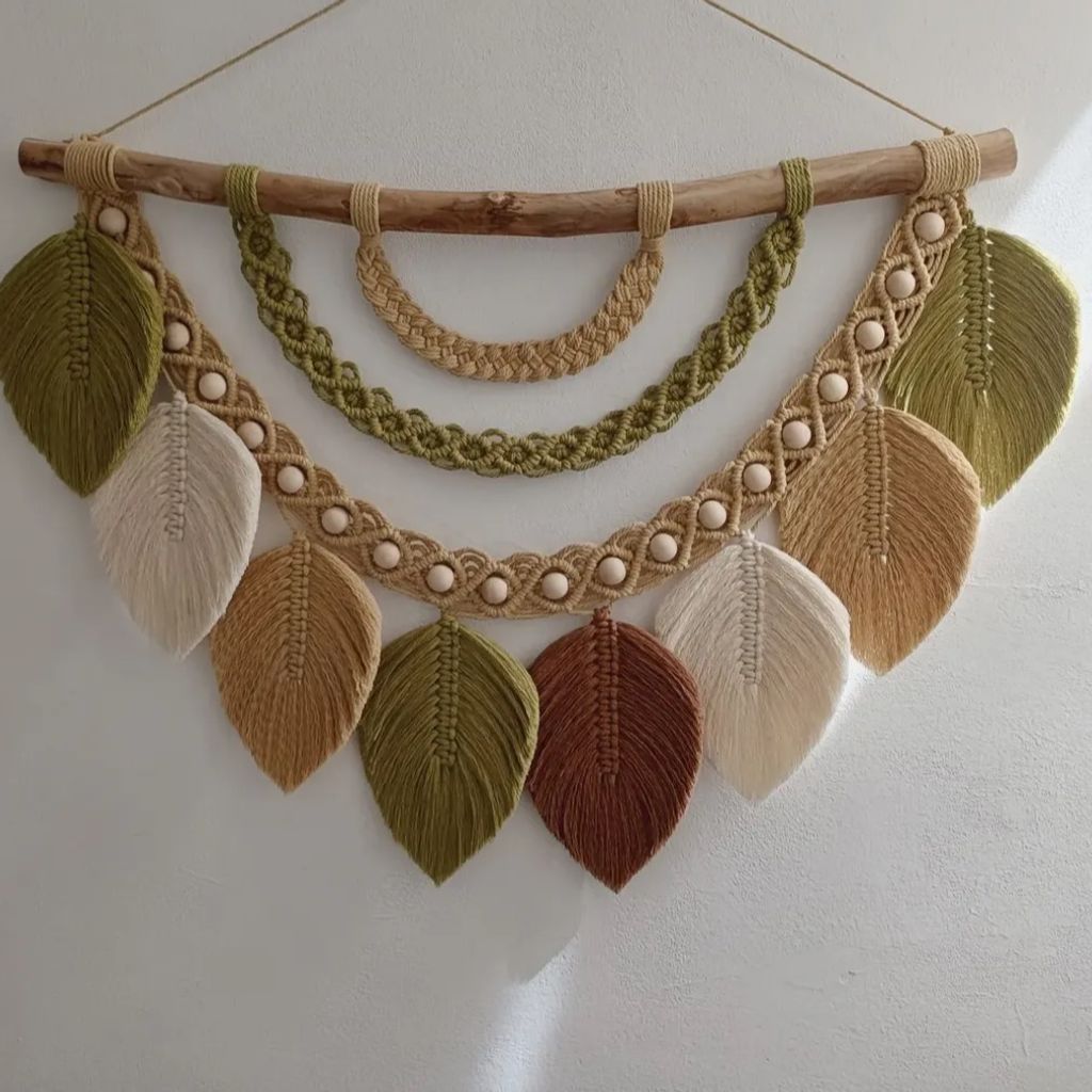 خرید انلاین دیوار کوب مکرومه بافی مدل فاخر