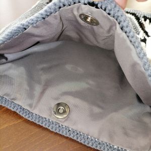 خرید انلاین کیف رودوشی طرح کاشی ایرانی دستبافت کد 07214