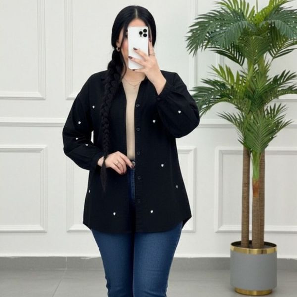 شومیز  لینن قلبی