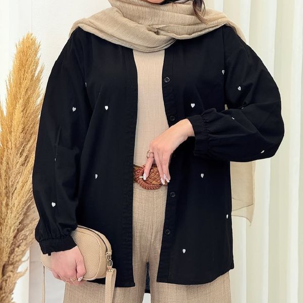 شومیز  لینن قلبی