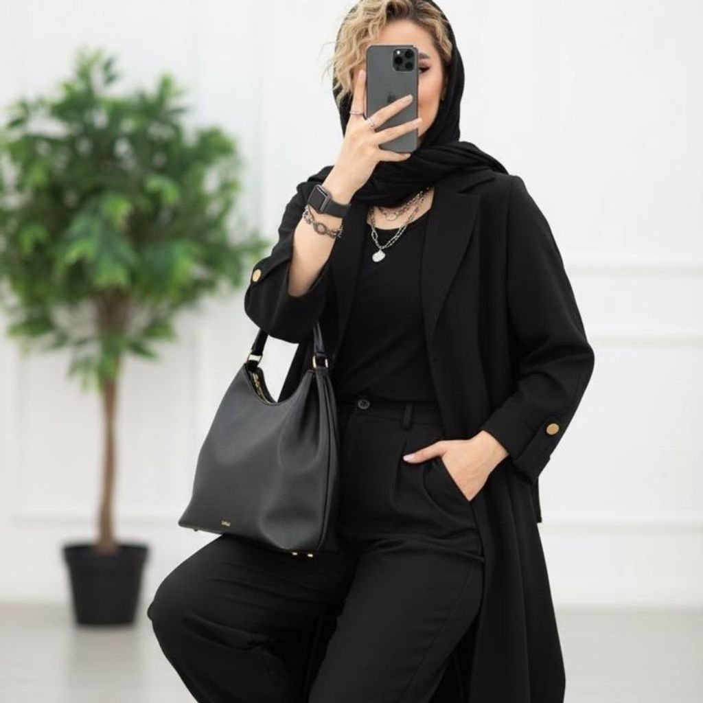 خرید اینترنتی مانتو بلند طرح مه گل