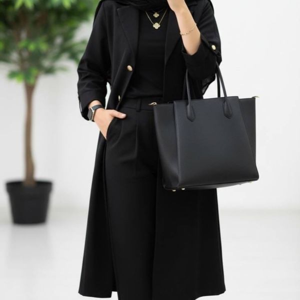 مانتو بلند طرح مه گل