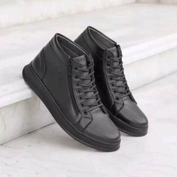 نیم بوت مردانه مدل مسکو(بندی-زیپی)