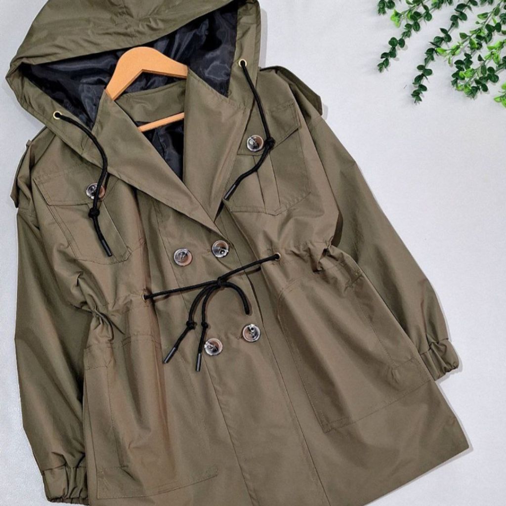 مشخصات بارونی زنانه کلاهدار طرح آیسودا