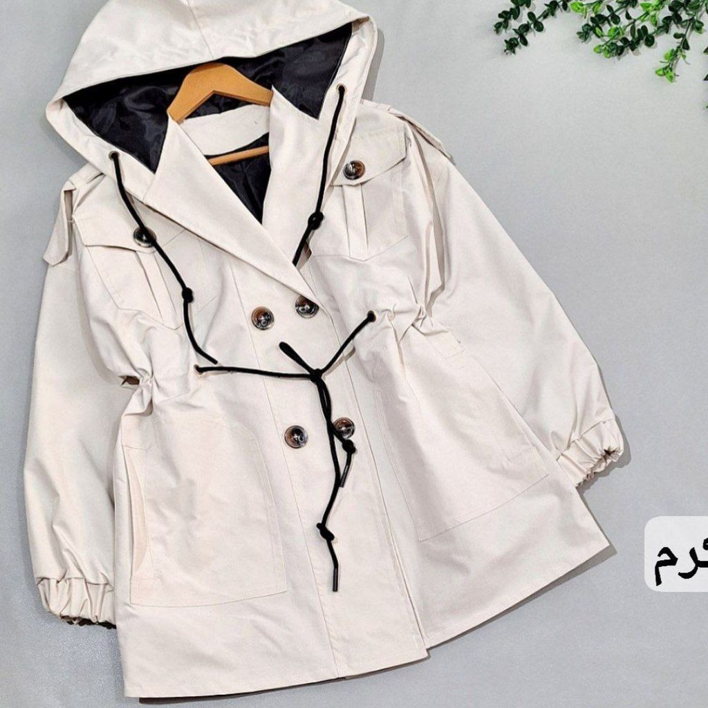 فروش اینترنتی بارونی زنانه کلاهدار طرح آیسودا