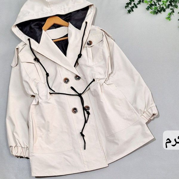 بارونی زنانه کلاهدار طرح آیسودا