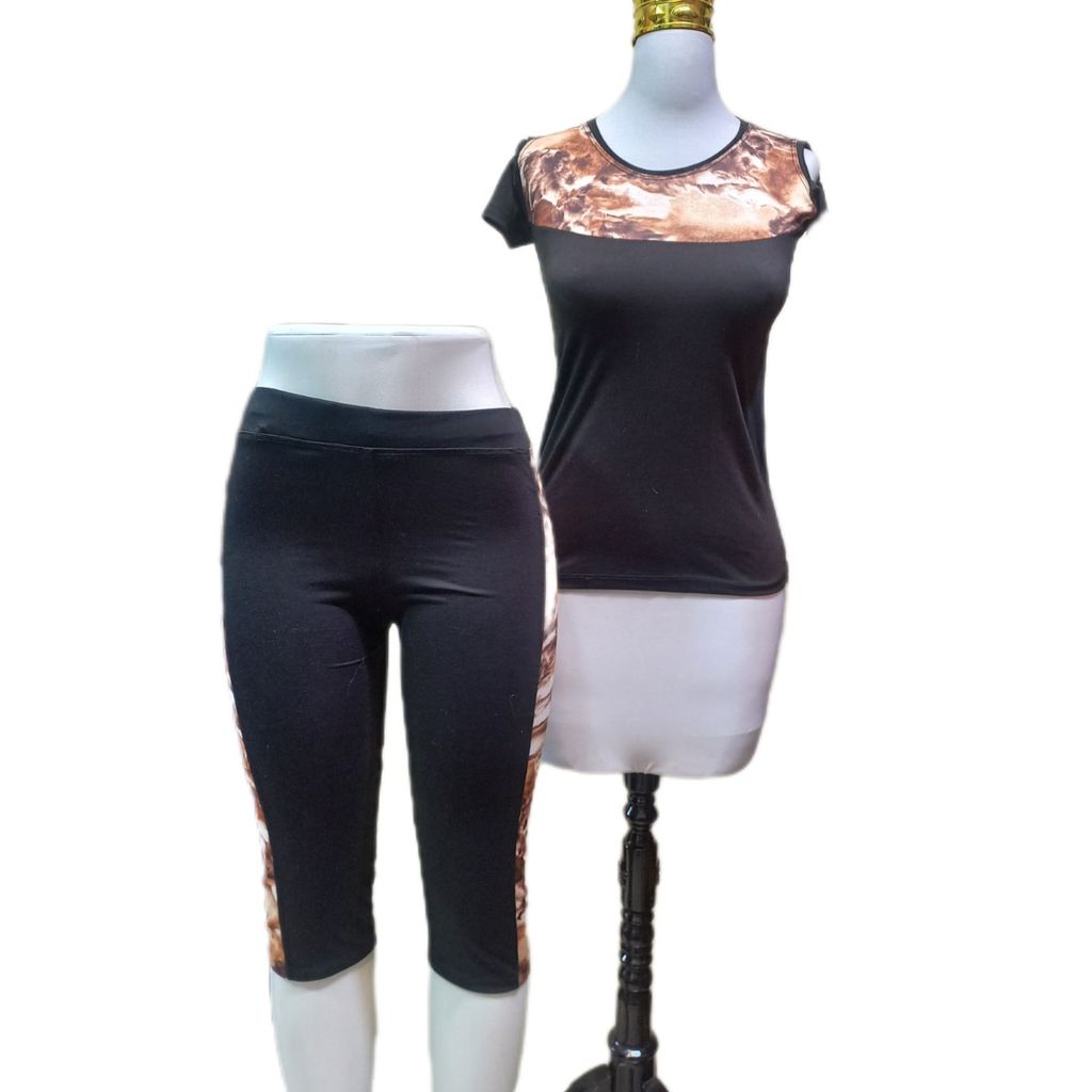 خرید انلاین ست تیشرت و شلوارک پلنگی کد 822