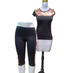 خرید انلاین ست تیشرت و شلوارک پلنگی کد 822